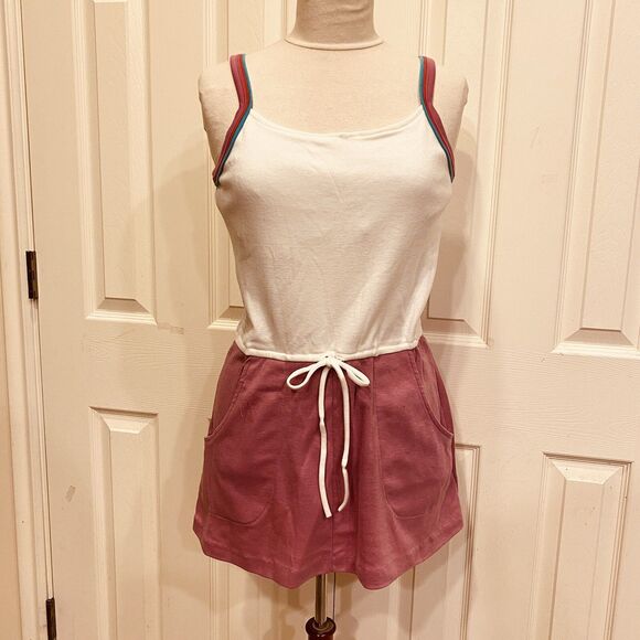 Vintage 1980s RR Tennis Mini Dress Golf Fit n Flare Women’s Athletic Stretch M/L - Picture 2 of 8